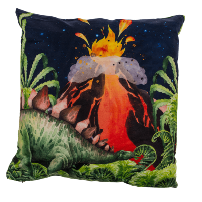 Decoration cushion, dinosaur, with 6 LED