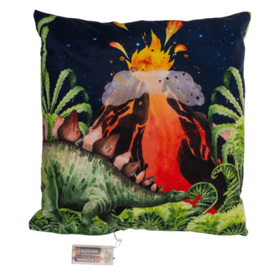 Decoration cushion, dinosaur, with 6 LED