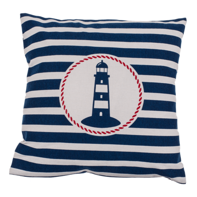 Decoration cushion with lighthouse, Traditional