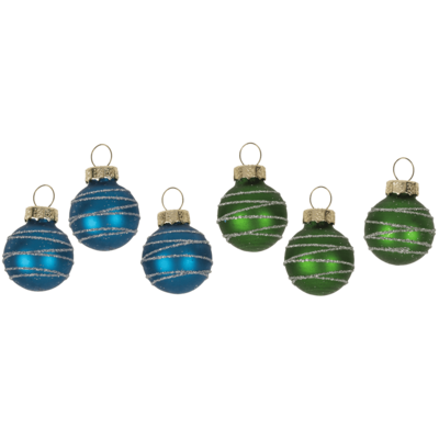 Decorative glass Christmas tree with coloured