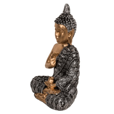 Deko-Figur, Buddha, ca. 8,5 x 5 x 13 cm,