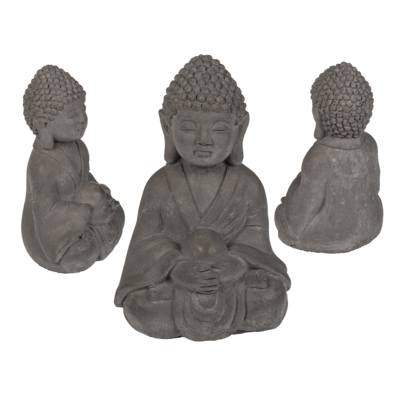 Deko-Figur, Buddha, ca. 9,5 x 14 cm,
