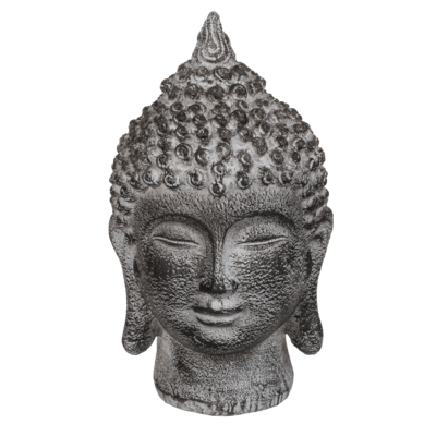 Deko-Figur, Buddha-Kopf, ca. 9 x 16 cm,