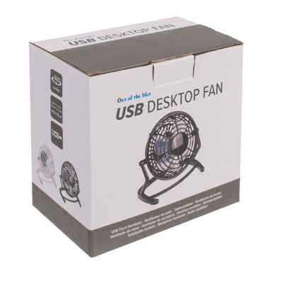 Desktop fan with USB cable,
