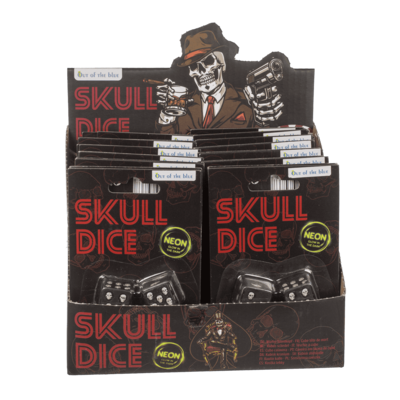 Dice, Skull, glow in the dark,