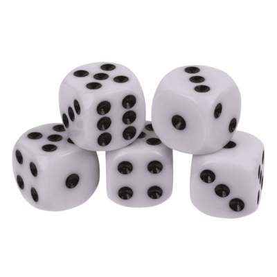 Dice game set, 5 dices, 1 dice cup,