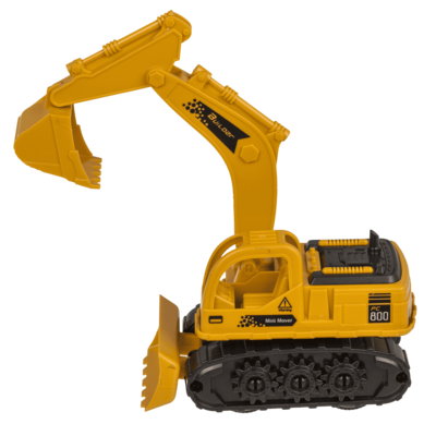 Digger with friction & moveable arm,