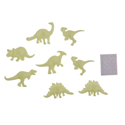 Dinosaurios 3D que brillan en la oscuridad, 7 cm