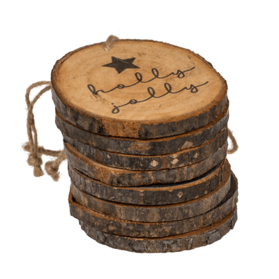 Disco de madera decorativo para colgar,