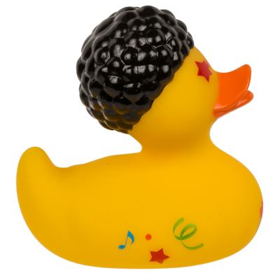 Disco Squeaking Duck, ca. 10 cm,