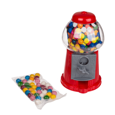 Distributeur chewing gum 28 cm Rouge