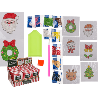 DIY Sticker, Christmas, set of 12,