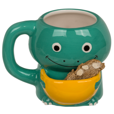 Dolomite Mug, Cookie Cuddler, Dinosaur,