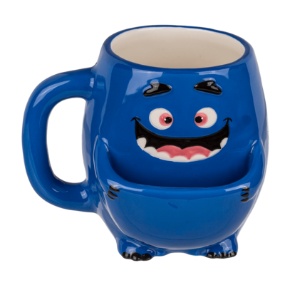 Dolomite Mug, Cookie Cudler, blue Monster,