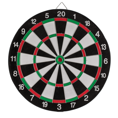 Doppelseitiges Dartspiel mit 6 Darts,