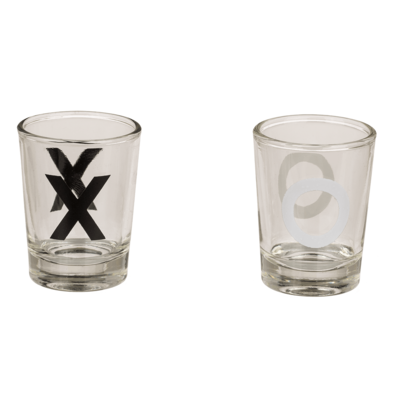 Drinking Game, Tic Tac Toe with 9 glasses,
