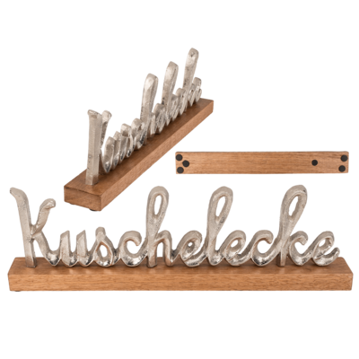 Escritura en metal plateado, Kuschelecke,