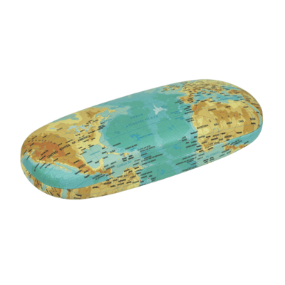 Estuche de plástico para gafas, Mapa del mundo,
