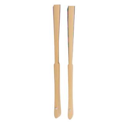 Fächer, Karo, 21cm, aus Bambus,