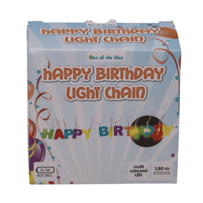 Fairy lights LED "Happy Birthday", L: 1,70 m.,