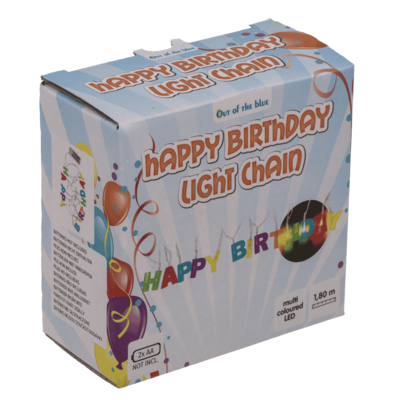 Fairy lights LED "Happy Birthday", L: 1,70 m.,