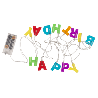 Fairy lights LED "Happy Birthday", L: 1,70 m.,