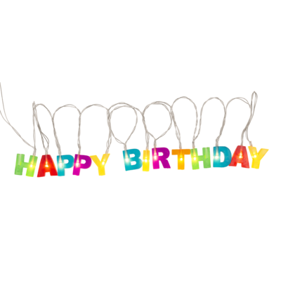 Fairy lights LED "Happy Birthday", L: 1,70 m.,