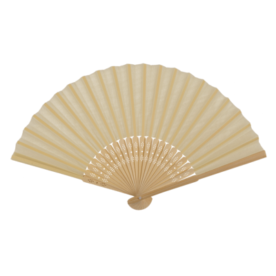 Fan, Pastel Colours, ca. 21 cm, bamboo,