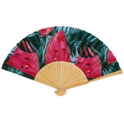 Fan, Tropical, 21 cm, bamboo,
