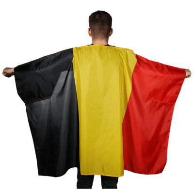 Fan cape, Belgium flag,