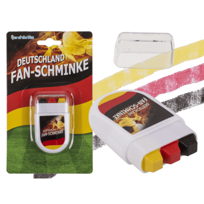 Fan face paint in crayon case, Germany flag,