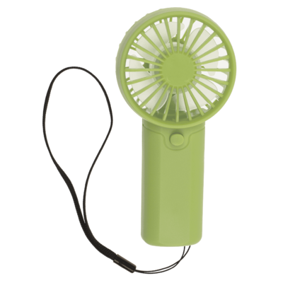 Fan with lanyard, 6 x 3.5 x 12.5 cm,