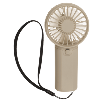 Fan with lanyard, 6 x 3.5 x 12.5 cm,