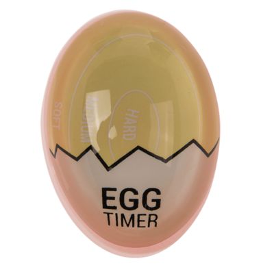 Farbwechselnder Kurzzeitimer, Egg, ca. 6 x 4 cm,