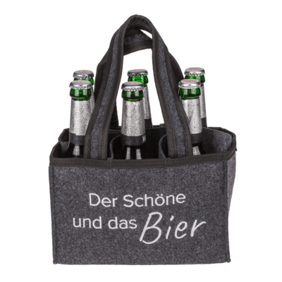 Felt Bottle Bag with 6 compartments,