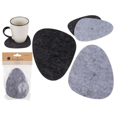 Felt coaster, Pebblestone,