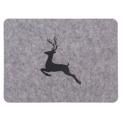 Felt placemat, reindeer, ca. 44 x 32 x 0,02 cm,