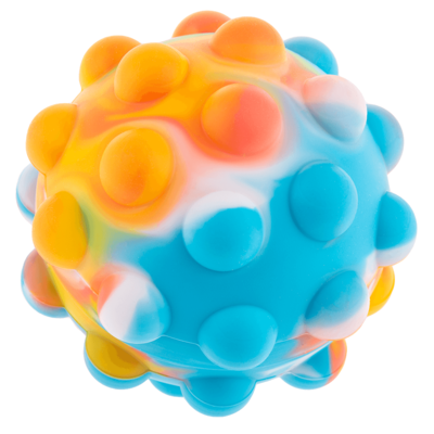 Fidget Pop Ball, Rainbow, D: ca. 7 cm,
