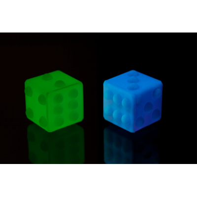 Fidget Pop Toy, Cube, Glow in the Dark, ca. 5 cm,