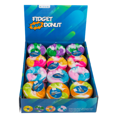 Fidget Pop Toy, Donut, ca. 7 x 3,5 cm,