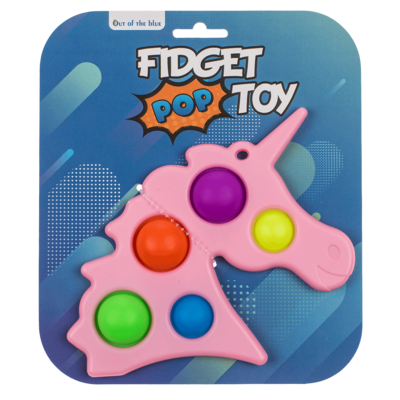 Fidget Pop Toy, Unicorn, ca. 14,8 x 16,8 cm,