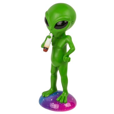 Figura, Alien fumatore, ca. 16,5 cm,