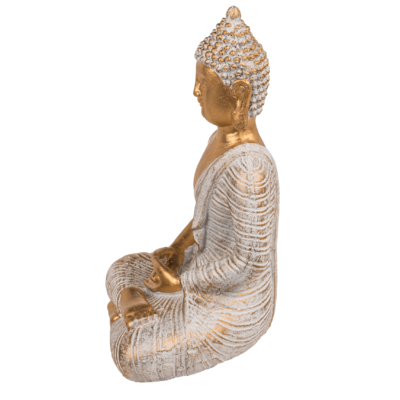 Figura decorativa, Buda, aprox. 11 x 9 x 16,5 cm,