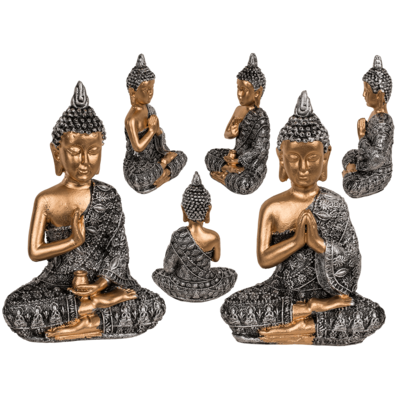 Figura decorativa, Buddha, ca. 8,5 x 5 x 13 cm,