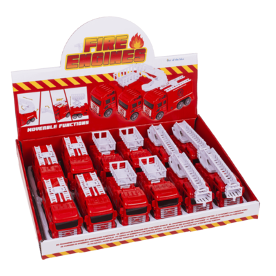 Fire Engines, with friction movement & moveable