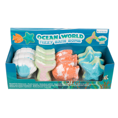 Fizzy bath bomb, Ocean World, ca. 100 g,
