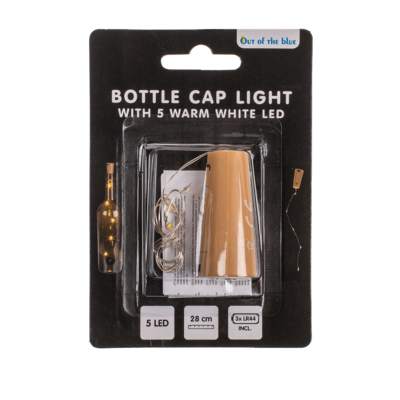 Flaschenkorken-Lichterkette mit 5 warmweißen LED