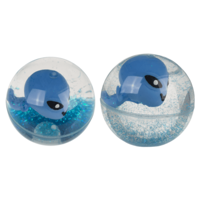 Flashing bouncing ball, Alien, 6,5 cm,