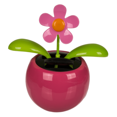 Fleurs & Insecte mobile dans pot en plastique avec