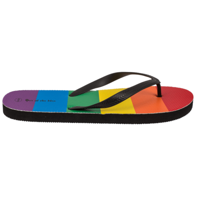 Flip Flops, Rainbow, Pride, Size 38/39